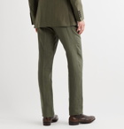 Kingsman - Slim-Fit Linen Suit Trousers - Green