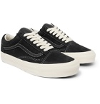 Vans - OG Old Skool LX Leather-Trimmed Nubuck Sneakers - Black