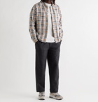 FOLK - Alber Checked Wool-Blend Trousers - Gray