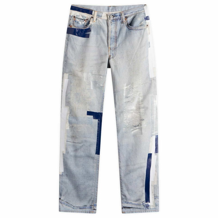 Photo: Acne Studios Men's 1996 Tlo Tape Blue Jeans in Light Blue