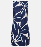 Cala de la Cruz Rhoda printed linen minidress