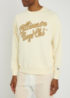 Billionaire Boys Club Script Logo-printed Cotton Sweatshirt Ecru