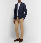 Paul Smith - Navy Soho Slim-Fit Unstructured Textured-Cotton Blazer - Navy