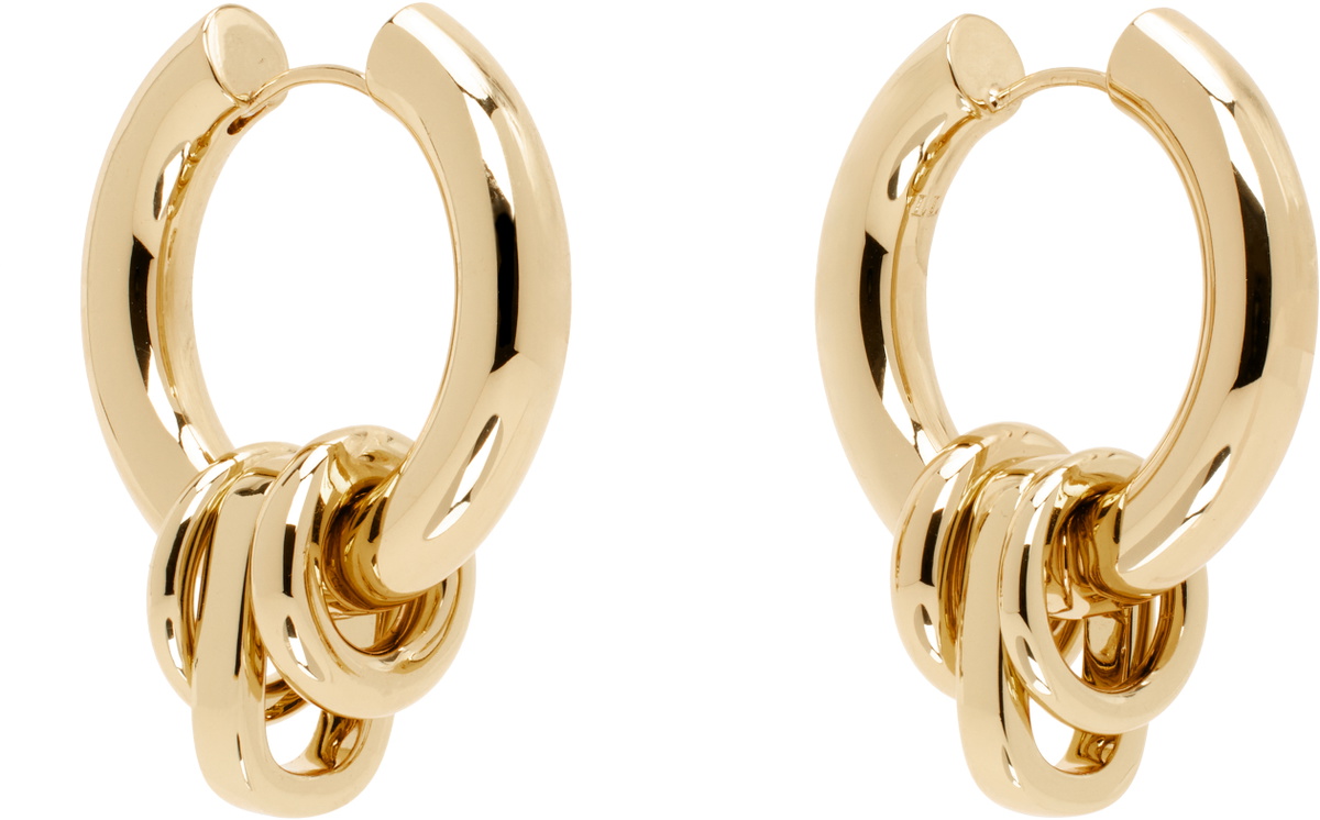 Laura Lombardi Gold Genna Earrings