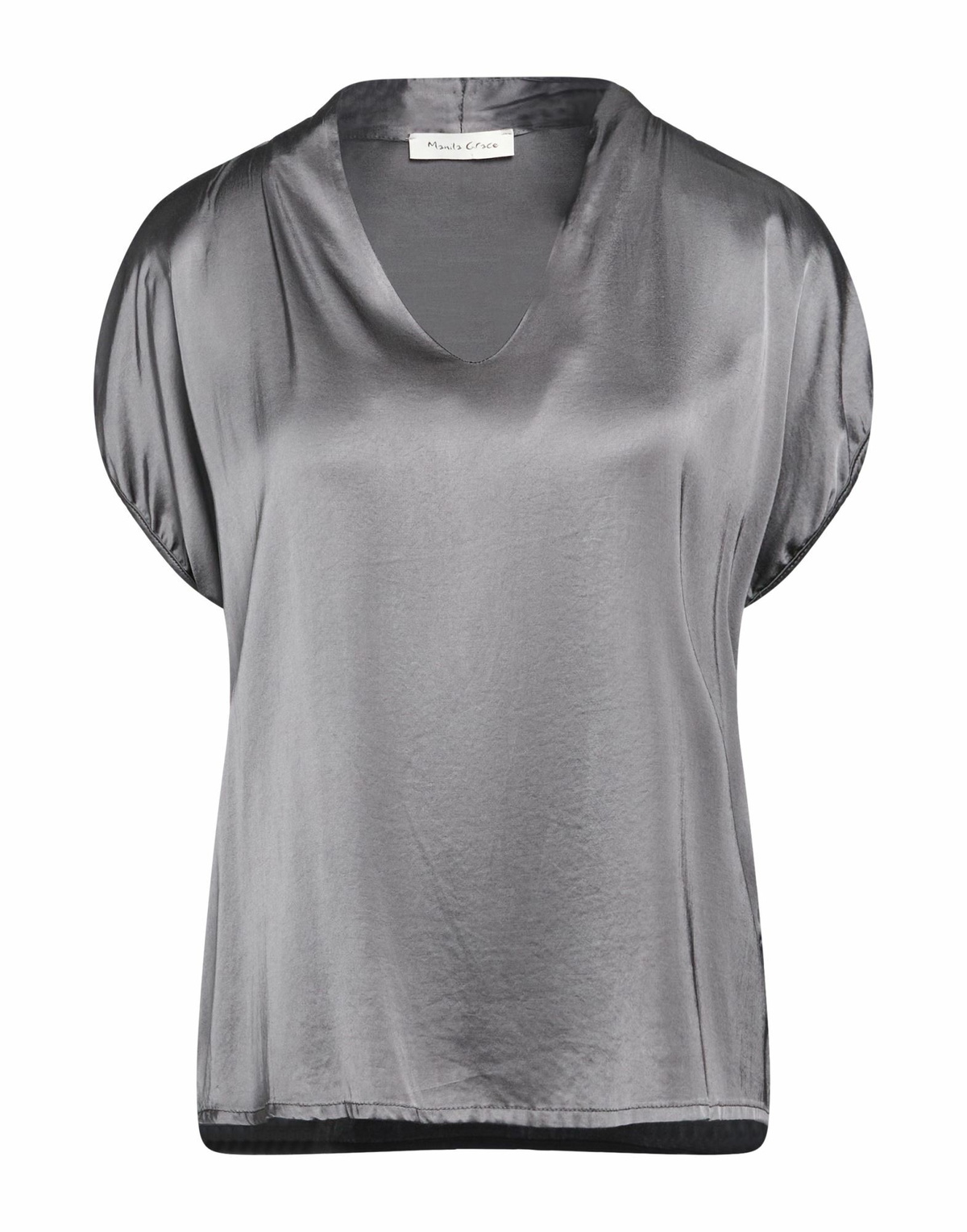 Manila Grace Womens Top in Grey