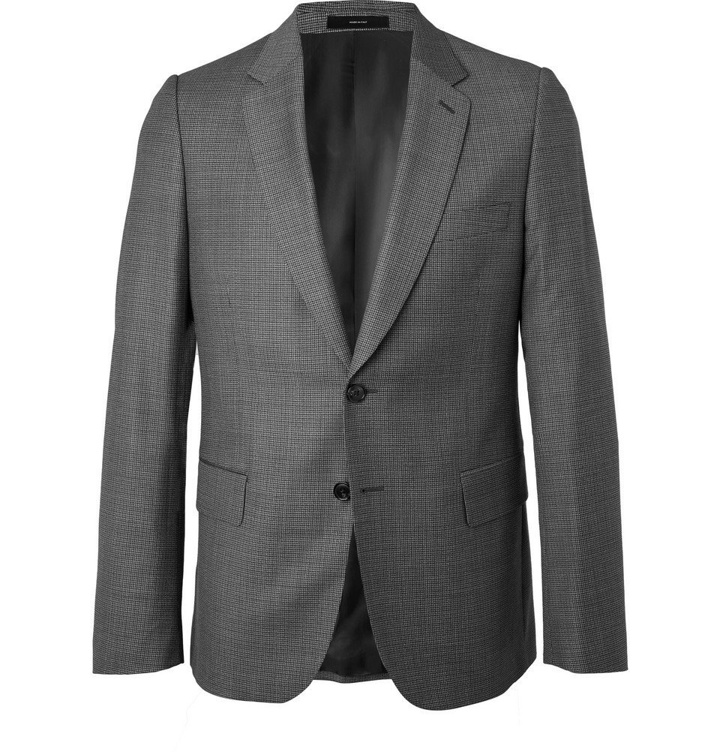 Photo: Paul Smith - Grey Soho Slim-Fit Puppytooth Wool Suit Jacket - Gray