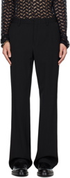 Dries Van Noten Black Four-Pocket Trousers