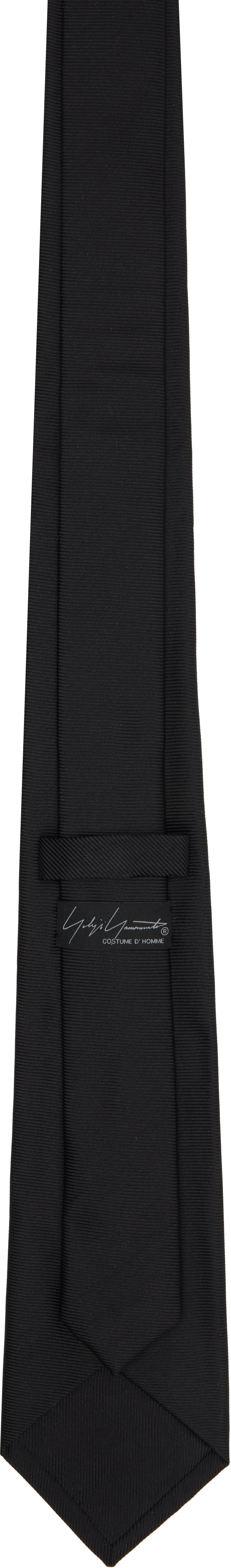 YOHJI YAMAMOTO Black Derby Tie