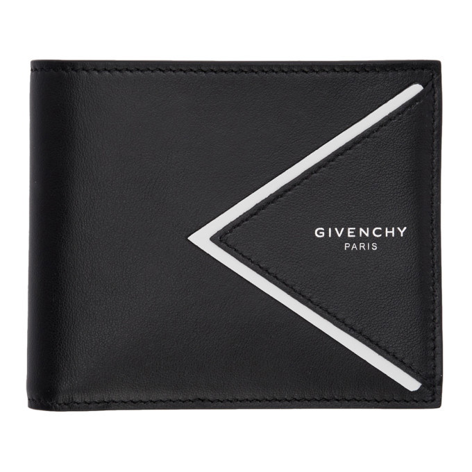 Photo: Givenchy Black V-Shape Cut Bifold Wallet