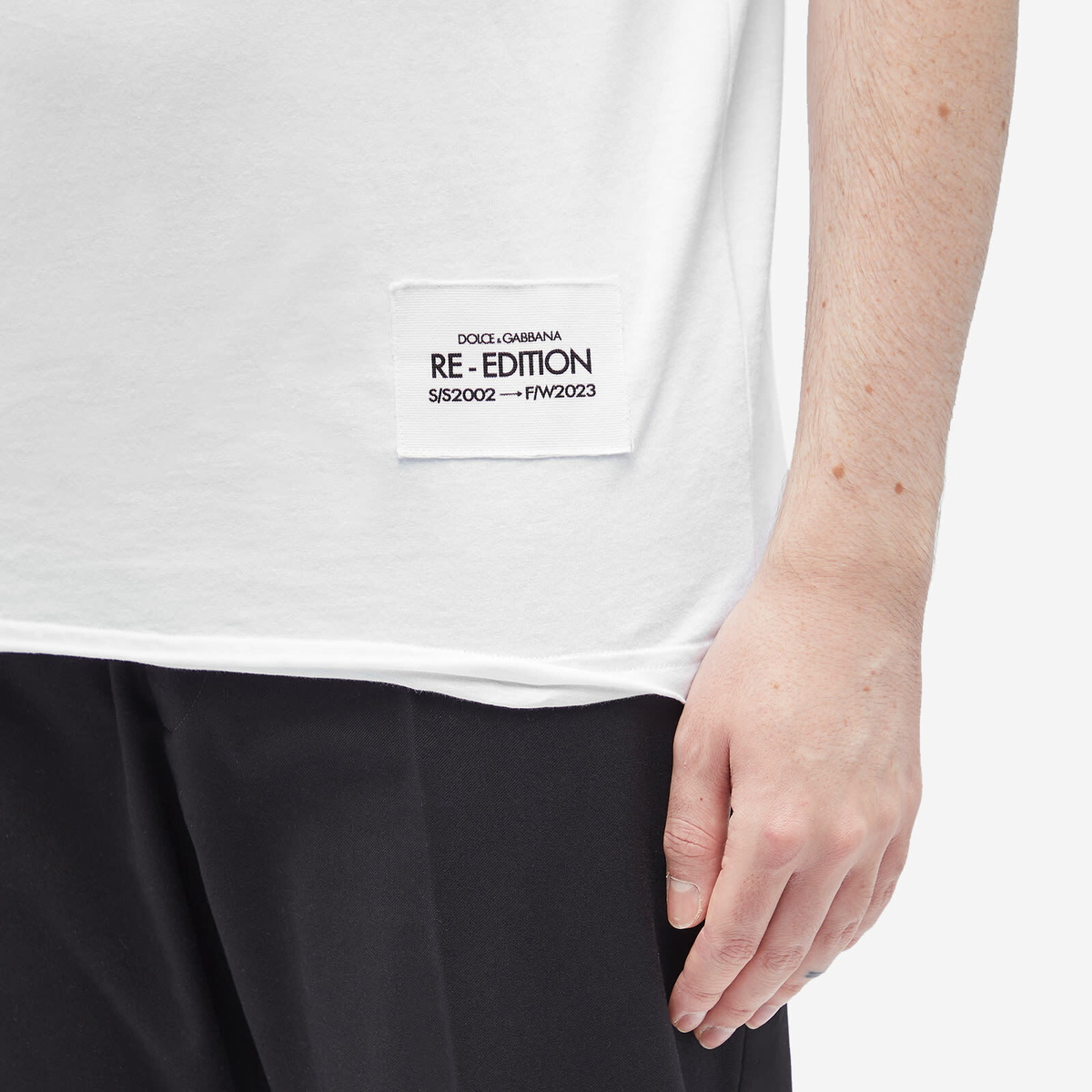 Dolce & Gabbana Men's Distressed Re-Edition Crew T-Shirt in
