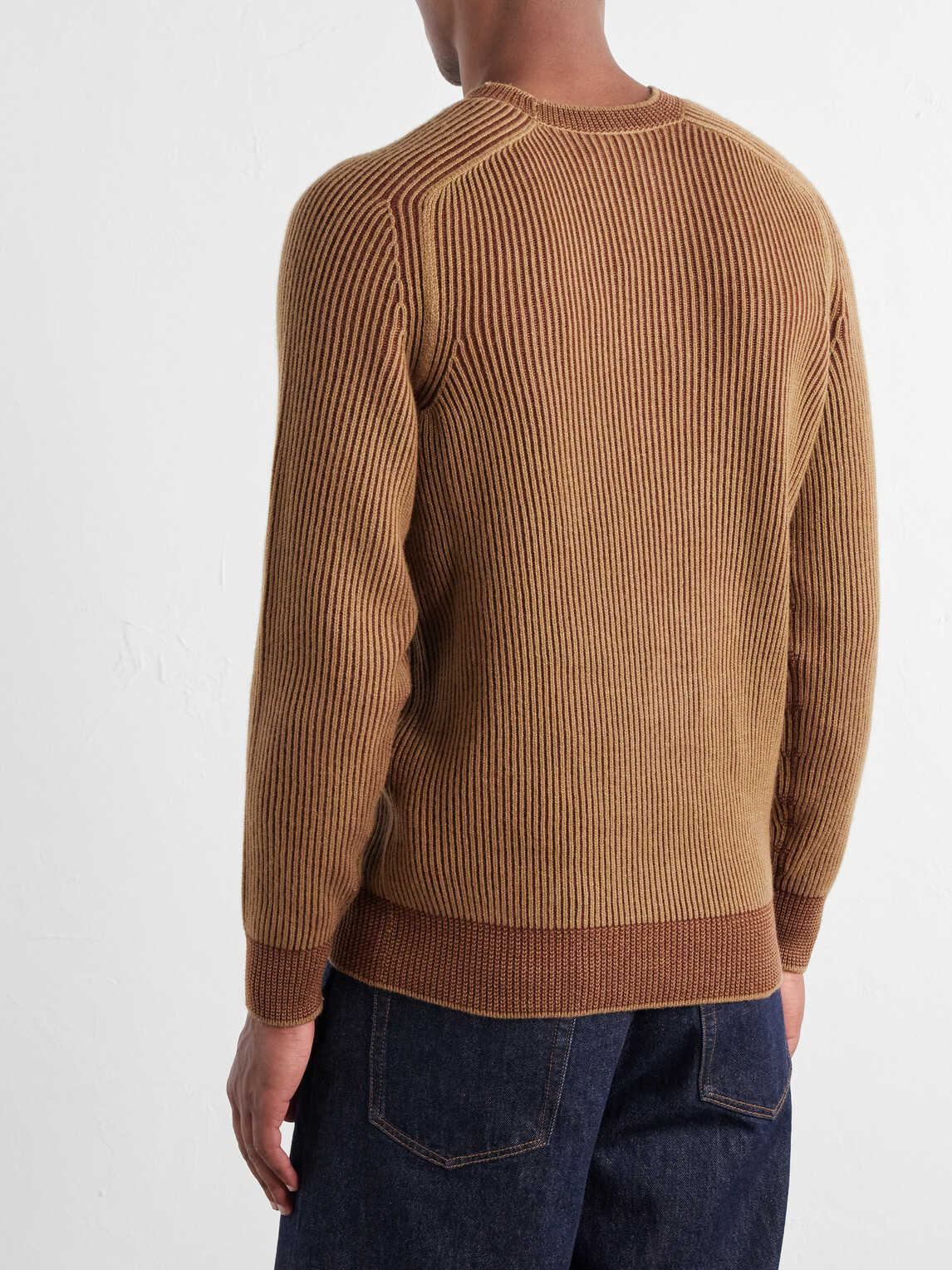 SEASE - Dinghy Ribbed Cashmere Sweater - Brown