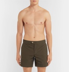 TOM FORD - Slim-Fit Mid-Length Swim Shorts - Men - Green