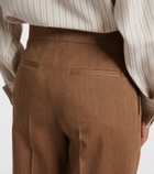 Fforme Agel high-rise virgin wool wide-leg pants