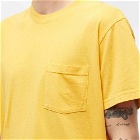 Battenwear Men's Pocket T-Shirt in Mustard