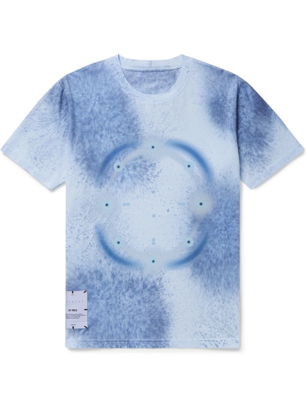 Photo: MCQ - Printed Cotton-Jersey T-Shirt - Blue