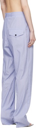 Pushbutton Blue Stripe Front Pocket Lounge Pants