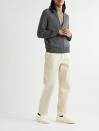 Incotex - Virgin Wool Zip-Up Cardigan - Gray