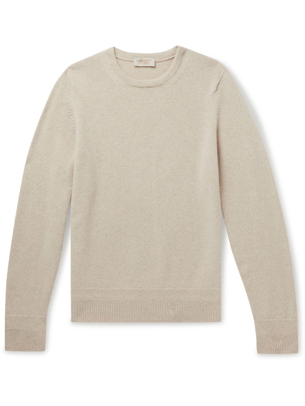Photo: JOHN SMEDLEY - Niko Recycled Cashmere and Merino Wool-Blend Sweater - Neutrals