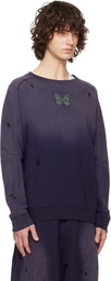 NEEDLES Purple Deconstructed Sweatshirt