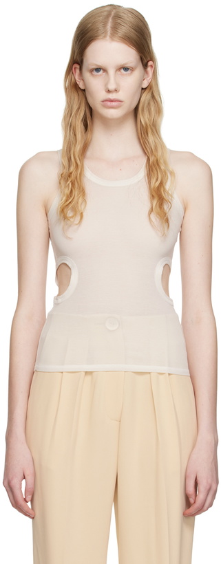 Photo: Maiden Name White David Tank Top