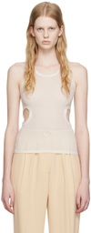 Maiden Name White David Tank Top