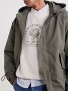 Aimé Leon Dore - Atlas Logo-Print Cotton-Jersey Sweater - White