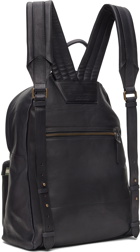 Officine Creative Black Leather Backpack