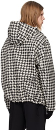 Burberry Black & White Houndstooth Jacket