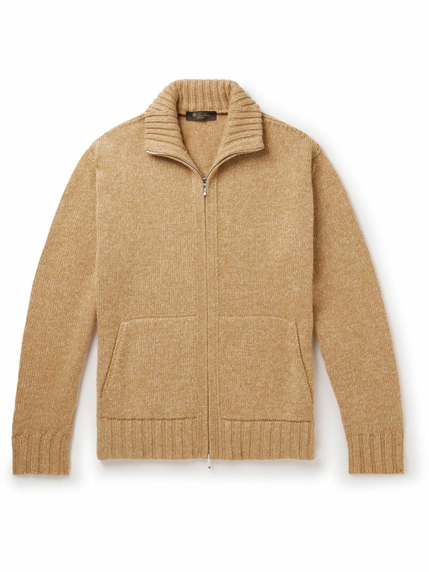 Photo: Loro Piana - Cashmere Zip-Up Sweater - Neutrals