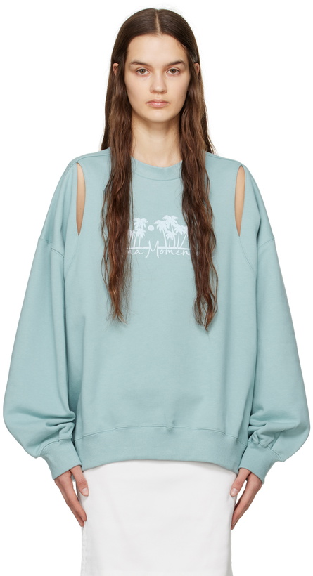 Photo: J KOO Blue 'Ama Momentum' Sweatshirt