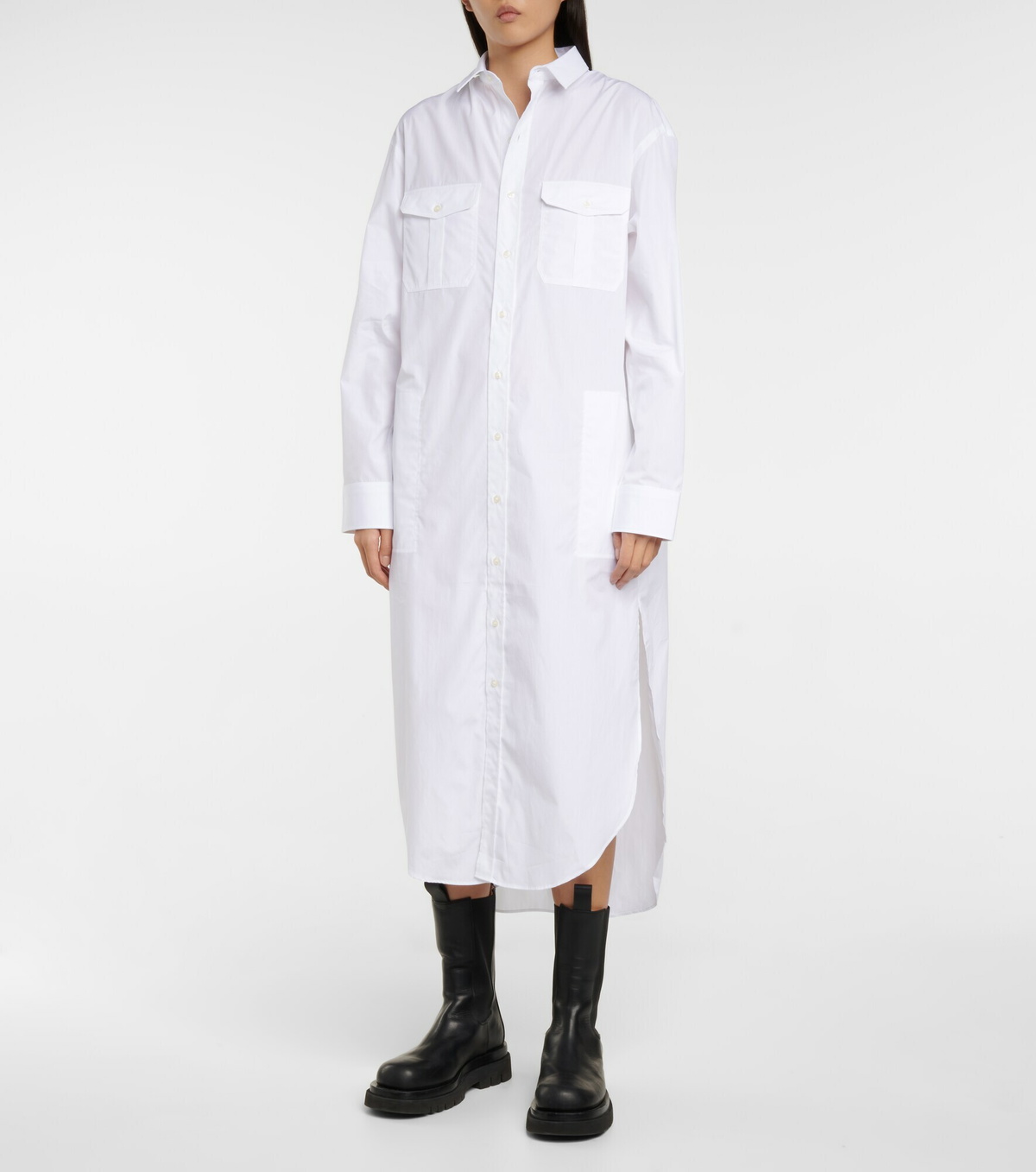 Wardrobe.NYC - Cotton poplin shirt dress