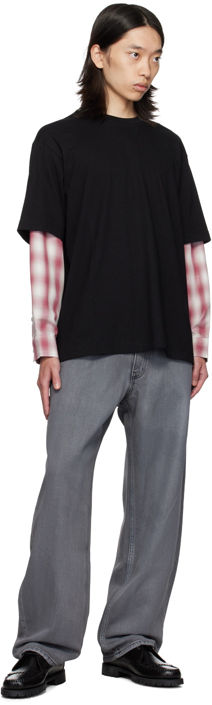 AFTER PRAY Black Layered Long Sleeve T-Shirt