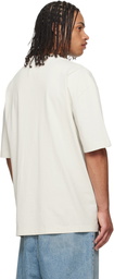 Maison Margiela Off-White Embroidered Logo T-shirt