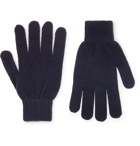 Paul Smith - Cashmere and Merino Wool-Blend Gloves - Men - Navy