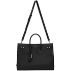 Saint Laurent Black Grained Large Sac De Jour Tote