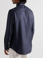 Giorgio Armani - Silk-Satin Shirt - Blue