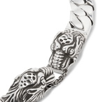 Gucci - Tiger Head Sterling Silver Bracelet - Silver