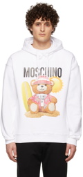 Moschino White Teddy Bear Hoodie