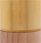 Ystudio - Wood and Brass Pen Case - Gold