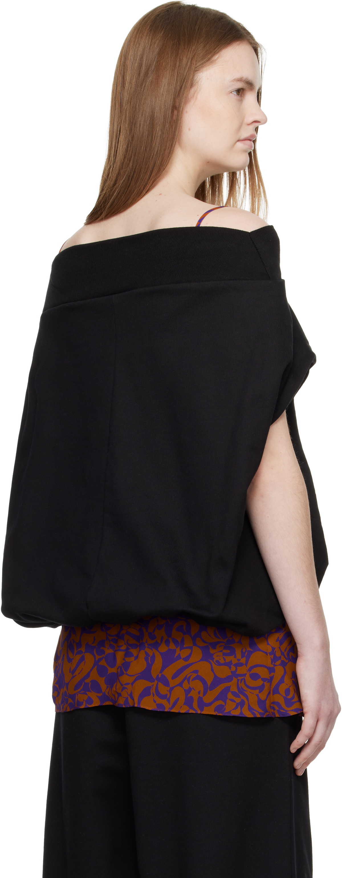 Dries Van Noten Black Cocoon Sweatshirt