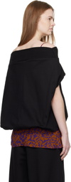 Dries Van Noten Black Cocoon Sweatshirt