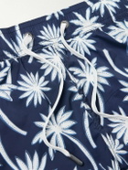 Onia - Charles Slim-Fit Straight-Leg Mid-Length Printed Swim Shorts - Blue