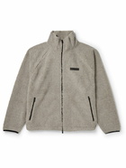 FEAR OF GOD ESSENTIALS - Logo-Appliquéd Fleece Zip-Up Sweatshirt - Gray