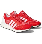 Adidas Sport - Parley UltraBOOST DNA Prime Rubber-Trimmed Primeknit Running Sneakers - Red