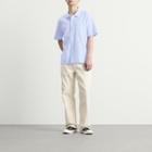 Folk Men's Gabe Short Sleeve Shirt in Light Blue Textured