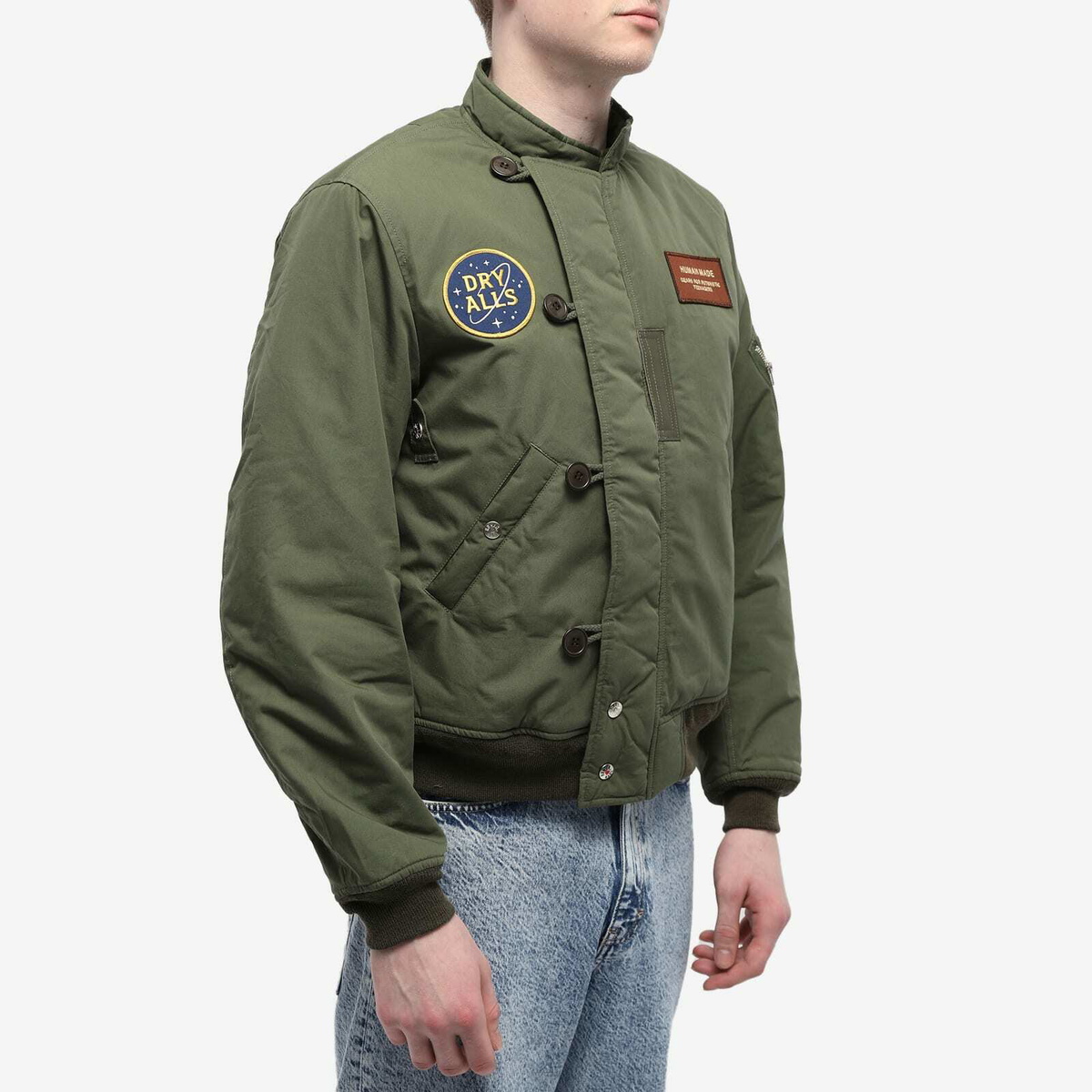 Human Made Men's Flight Jacket in Olive Drab Human Made