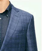 Brooks Brothers Men's Regent Classic-Fit Merino Wool Plaid Sport Coat | Navy