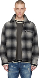 WACKO MARIA Gray Ombre Check 50's Jacket