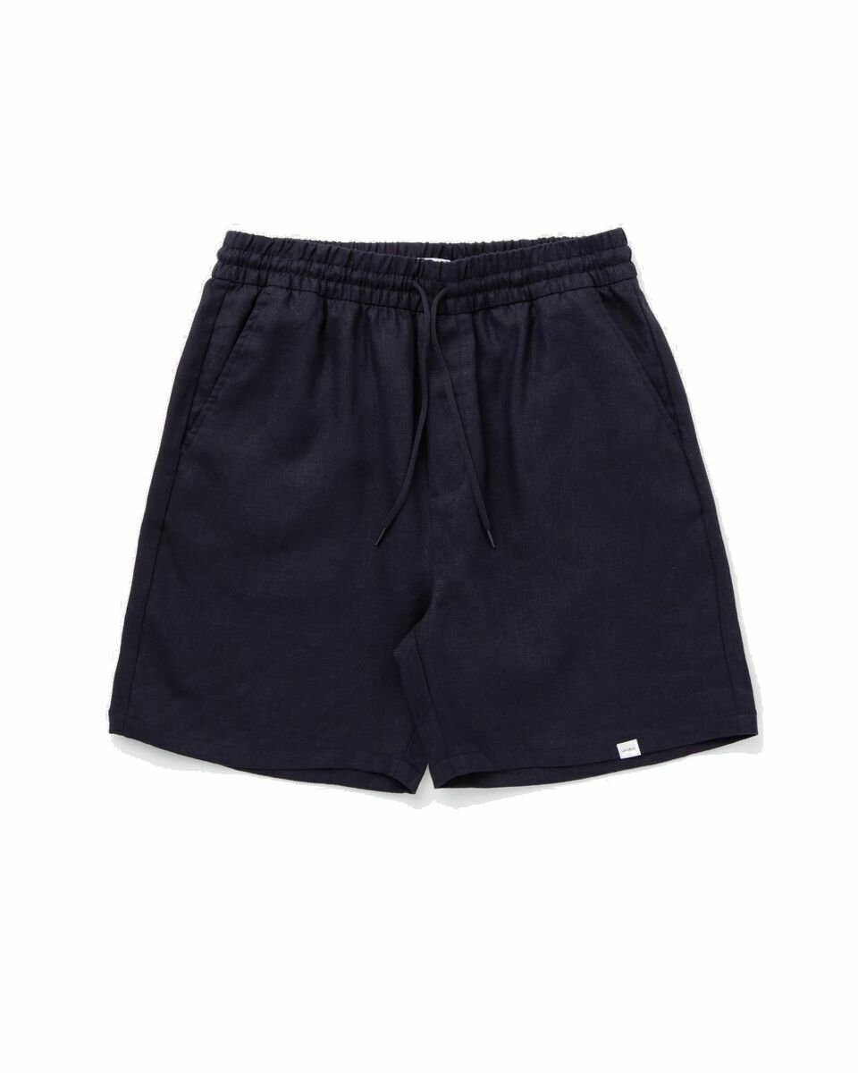 Photo: Les Deux Otto Linen Shorts Blue - Mens - Casual Shorts