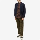 Fred Perry Authentic Men's Brushed Twill Tartan Shirt in Oxblood